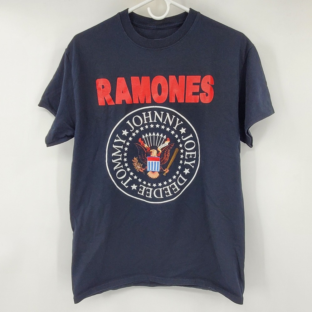 Ramones Presidential Seal Band T-Shirt Mens Medium Black Red Graphic Tee 2020